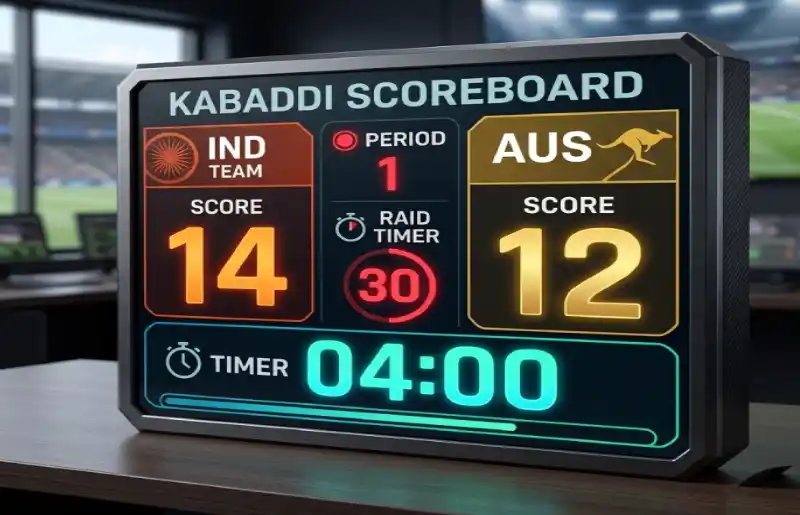 Kabaddi Digital Scoreboard